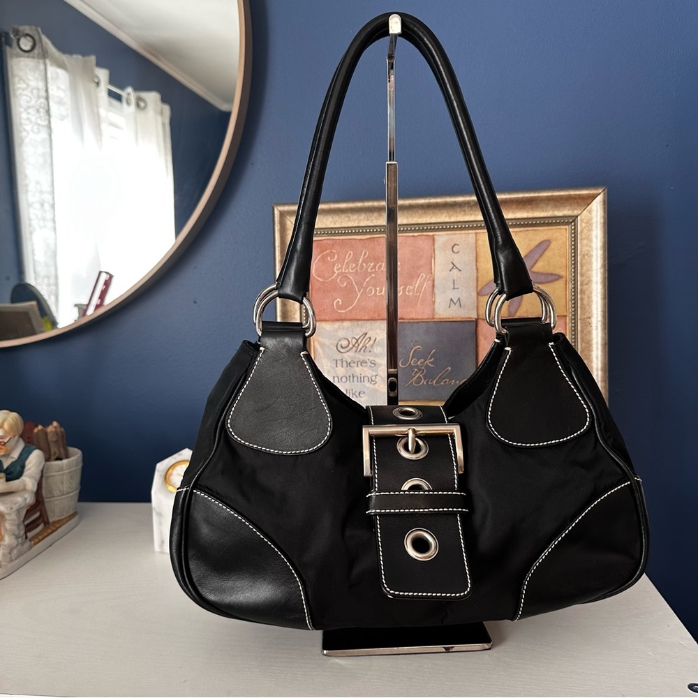 Prada Buckle Hobo Bag